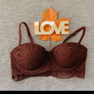 Aerie burgundy bra
